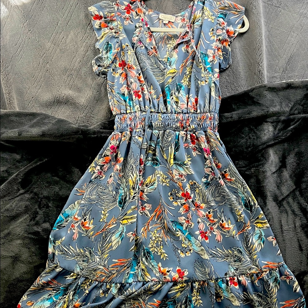Chenault Multicolor Floral Midi Dress